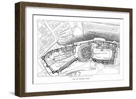 Plan of Windsor Castle-null-Framed Giclee Print