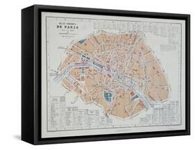 Plan-omnibus de Paris, 1855-Ehrard et Guillaume Regamey-Framed Stretched Canvas