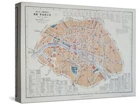 Plan-omnibus de Paris, 1855-Ehrard et Guillaume Regamey-Stretched Canvas