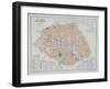 Plan-omnibus de Paris, 1855-Ehrard et Guillaume Regamey-Framed Giclee Print