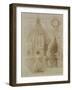 Plan, Section and Elevation of Florence Cathedral-Eugene Duquesne-Framed Giclee Print