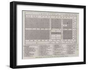 Plan Showing the Ravages of the Late Fire at Kingston, Jamaica-null-Framed Giclee Print