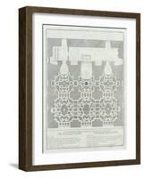 Planche 1 : Plan au sol de la Grotte de Thétis de Versailles-null-Framed Giclee Print