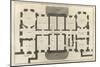 Planche 10 : Plan du sous-sol de l’hôtel de la duchesse du Maine (ancien hôtel de Moras)-Jacques-François Blondel-Mounted Giclee Print