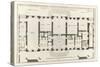 Planche 105 : Plan du rez-de-chaussée de l’Hôtel de Lassay, rue de l’Université à Paris.-Jacques-François Blondel-Stretched Canvas