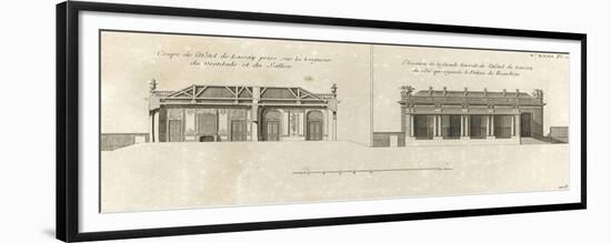 Planche 108 : Coupe de l’Hôtel de Lassay sur la longueur du vestibule et du salon-Jacques-François Blondel-Framed Premium Giclee Print