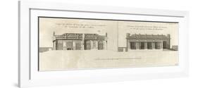 Planche 108 : Coupe de l’Hôtel de Lassay sur la longueur du vestibule et du salon-Jacques-François Blondel-Framed Giclee Print