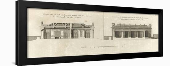 Planche 108 : Coupe de l’Hôtel de Lassay sur la longueur du vestibule et du salon-Jacques-François Blondel-Framed Giclee Print