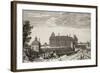 Planche 112: vue du château royal de Monceaux prise du côté du village vers 1740-Jacques Rigaud-Framed Giclee Print