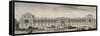 Planche 12 : vue de la colonnade du Louvre en 1752 ("diverses vues de Paris" pl. 14)-Jacques Rigaud-Framed Stretched Canvas