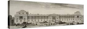 Planche 12 : vue de la colonnade du Louvre en 1752 ("diverses vues de Paris" pl. 14)-Jacques Rigaud-Stretched Canvas