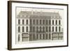 Planche 136 :  Elévation du principal corps de logis du côté de la cour de-Jacques-François Blondel-Framed Giclee Print