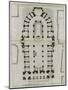 Planche 167 : Plan du rez-de-chaussée de l’église Saint-Sulpice à Paris-Pate-Mounted Giclee Print