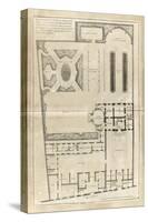 Planche 19 :  Plan général de l’hôtel et des jardins de l’hôtel de Villeroy-Jacques-François Blondel-Stretched Canvas