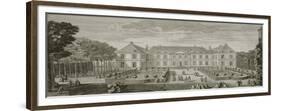 Planche 20 : vue du palais du Temple à Paris prise du côté des jardins vers 1750 (appartient au-Jacques Rigaud-Framed Premium Giclee Print