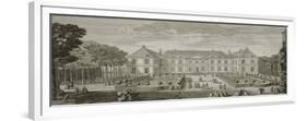Planche 20 : vue du palais du Temple à Paris prise du côté des jardins vers 1750 (appartient au-Jacques Rigaud-Framed Premium Giclee Print