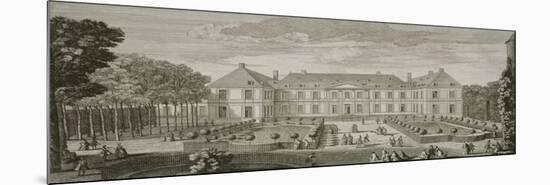 Planche 20 : vue du palais du Temple à Paris prise du côté des jardins vers 1750 (appartient au-Jacques Rigaud-Mounted Premium Giclee Print