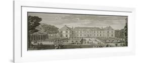 Planche 20 : vue du palais du Temple à Paris prise du côté des jardins vers 1750 (appartient au-Jacques Rigaud-Framed Giclee Print