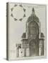 Planche 205 : Coupe sur  la largeur prise dans la croisée de l’église de la Sorbonne à Paris-Jacques-François Blondel-Stretched Canvas