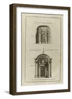 Planche 214 : Coupe sur l'autel de la chapelle du collège des Irlandais , rue des Carmes à Paris-Pate-Framed Giclee Print