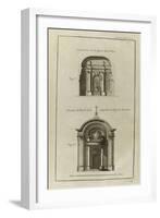 Planche 214 : Coupe sur l'autel de la chapelle du collège des Irlandais , rue des Carmes à Paris-Pate-Framed Giclee Print