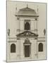 Planche 215 : Elévation du portail de l'église paroissiale de Saint-Nicolas du Chardonnet-Jacques-François Blondel-Mounted Giclee Print