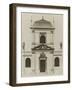 Planche 215 : Elévation du portail de l'église paroissiale de Saint-Nicolas du Chardonnet-Jacques-François Blondel-Framed Giclee Print