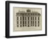 Planche 218 : Elévation de la façade de l'hôtel de Vauvray du côté du jardin-Jacques-François Blondel-Framed Giclee Print