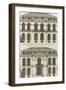 Planche 22 : Elévation de la façade de l’hôtel de Villeroy (ancien hôtel de Mlle Desmares)-Jacques-François Blondel-Framed Giclee Print