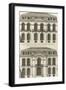 Planche 22 : Elévation de la façade de l’hôtel de Villeroy (ancien hôtel de Mlle Desmares)-Jacques-François Blondel-Framed Giclee Print