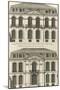 Planche 22 : Elévation de la façade de l’hôtel de Villeroy (ancien hôtel de Mlle Desmares)-Jacques-François Blondel-Mounted Giclee Print