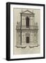 Planche 221 : Elévation du portail de l'église du couvent des Barnabites-Jacques-François Blondel-Framed Giclee Print