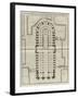 Planche 225 : Plan du rez-de-chaussée de Notre-Dame de Paris-Jacques-François Blondel-Framed Giclee Print