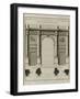 Planche 229 : Elévation de la porte du cloître de Notre-Dame de Paris-Jacques-François Blondel-Framed Giclee Print