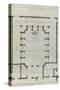 Planche 230 : Plan au rez-de-chaussée de la chapelle de la Communion , bâti-Jacques-François Blondel-Stretched Canvas