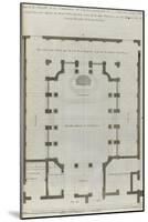 Planche 230 : Plan au rez-de-chaussée de la chapelle de la Communion , bâti-Jacques-François Blondel-Mounted Giclee Print