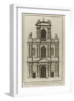 Planche 233 : Elévation du portail de l'église paroissiale de Saint-Gervais-Jacques-François Blondel-Framed Giclee Print