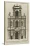 Planche 233 : Elévation du portail de l'église paroissiale de Saint-Gervais-Jacques-François Blondel-Stretched Canvas