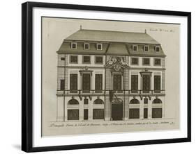 Planche 236 : Elévation de la façade principale  de l'hôtel de Beauvais , r-Jacques-François Blondel-Framed Giclee Print