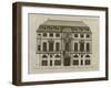 Planche 236 : Elévation de la façade principale  de l'hôtel de Beauvais , r-Jacques-François Blondel-Framed Giclee Print