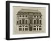 Planche 236 : Elévation de la façade principale  de l'hôtel de Beauvais , r-Jacques-François Blondel-Framed Giclee Print