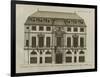 Planche 236 : Elévation de la façade principale  de l'hôtel de Beauvais , r-Jacques-François Blondel-Framed Giclee Print