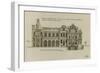 Planche 238 (2) : Elévation et profil du dedans de cour de l'hôtel d'Aumont , rue de Jouy à Paris-Jacques-François Blondel-Framed Giclee Print