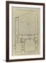 Planche 246 (1) : Plan au sol de l'hôtel de Bretonvilliers , construit par l'architecte Androuet Du-Jacques-François Blondel-Framed Giclee Print