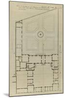 Planche 246 (1) : Plan au sol de l'hôtel de Bretonvilliers , construit par l'architecte Androuet Du-Jacques-François Blondel-Mounted Giclee Print