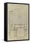 Planche 246 (1) : Plan au sol de l'hôtel de Bretonvilliers , construit par l'architecte Androuet Du-Jacques-François Blondel-Framed Stretched Canvas