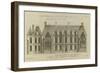 Planche 246 (2) : Elévation de la façade côté cour l'hôtel de Bretonvilliers , construit par-Jacques-François Blondel-Framed Giclee Print