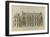 Planche 246 (2) : Elévation de la façade côté cour l'hôtel de Bretonvilliers , construit par-Jacques-François Blondel-Framed Giclee Print