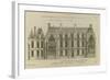 Planche 246 (2) : Elévation de la façade côté cour l'hôtel de Bretonvilliers , construit par-Jacques-François Blondel-Framed Giclee Print