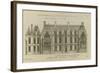 Planche 246 (2) : Elévation de la façade côté cour l'hôtel de Bretonvilliers , construit par-Jacques-François Blondel-Framed Giclee Print